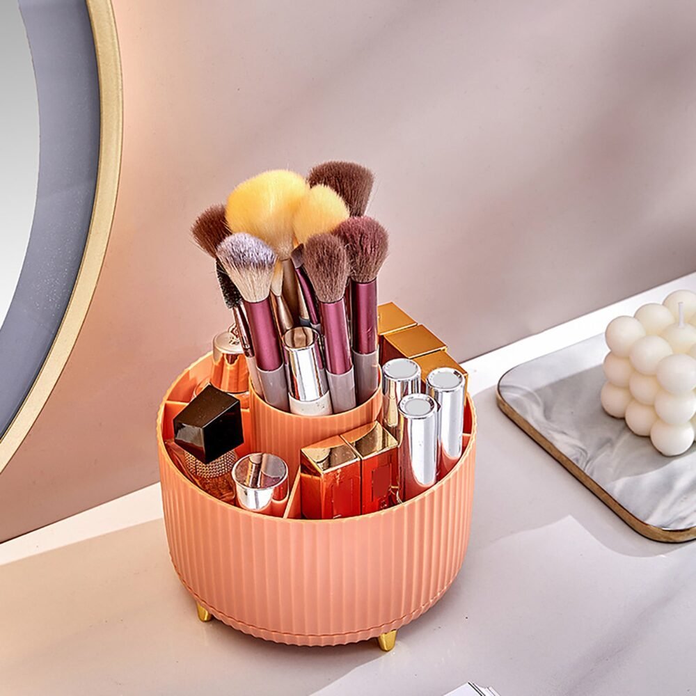 360° Rotating Makeup Brush Organizer - Image 13