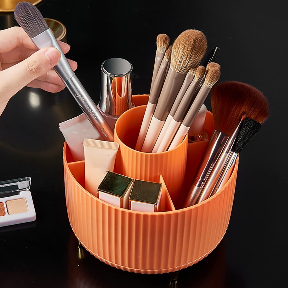 360° Rotating Makeup Brush Organizer - Image 14