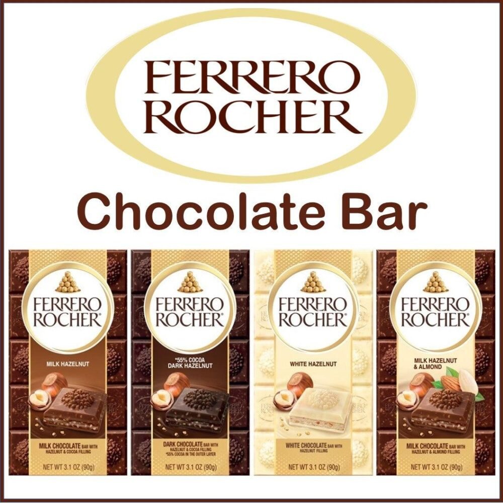 Ferrero Rocher Chocolate Bar 3.1oz.